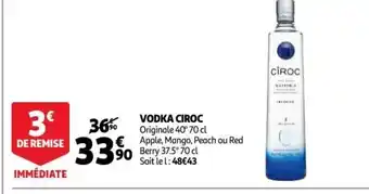 Auchan Supermarché Vodka Ciroc offre