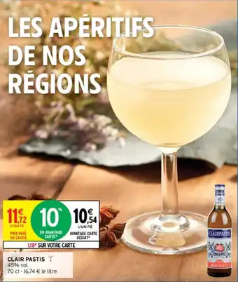 Intermarché Clair pastis offre