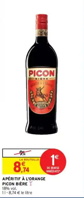 Intermarché PICON BIÈRE apéritif à l'orange offre