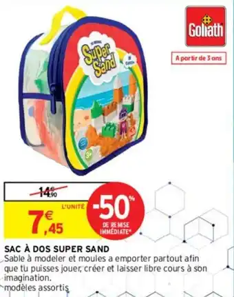 Intermarché Sac à dos super sand offre