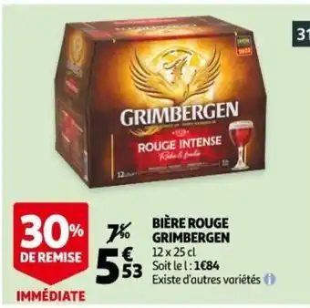Auchan Bière Rouge Grimbergen offre