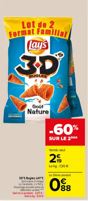 Carrefour Market 3D's BUgles Lay's offre