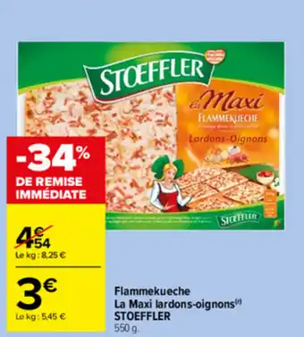 Flammekueche La Maxi lardons-oignons