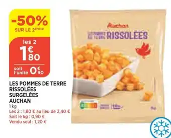 Bi1 Les Pommes de terre Rssolées Surgelées Auchan offre