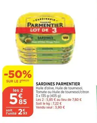 Bi1 Sardines Parmentier offre