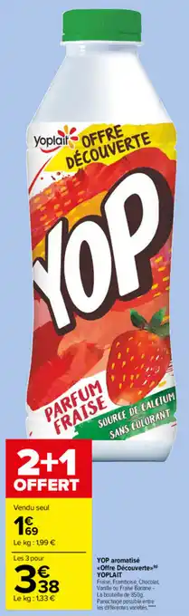 Carrefour Market Yop aromatisé Offre Découverte offre