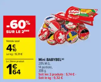 Carrefour Market Mini Babybel offre