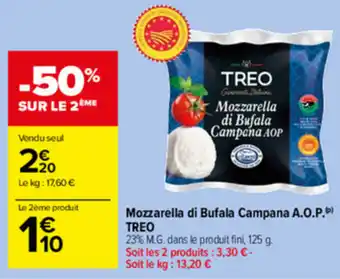 Carrefour Market Mozzarella di Bufala Campana A.O.P offre