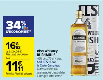 Carrefour Market Irish Whiskey offre