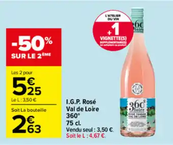 Carrefour Market I.G.P Rosé Vl de Loire offre