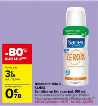Carrefour Market Déodorant zéro offre