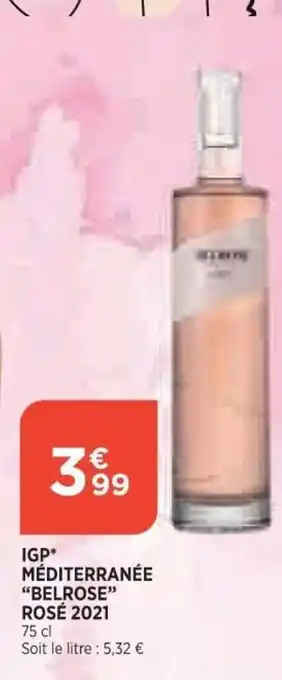 Bi1 IGP Mediterranée belrose Rosé 2021 offre