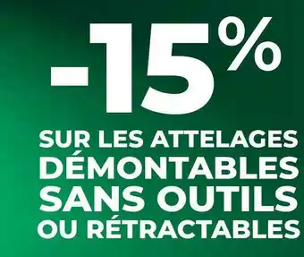 Feu Vert Bon plan sur les attelages démontables sans outils ou rétractables offre