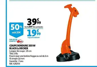 Auchan Coupe Bordure 350 W Black & Decker offre
