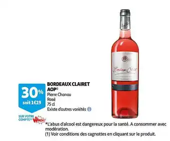 Auchan Direct Bordeaux Clairet Aop offre