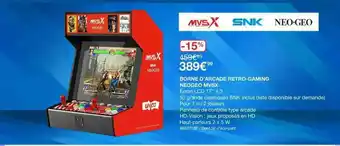 Costco Borne D'arcade Retro-gaming Neogeo Mvsx offre