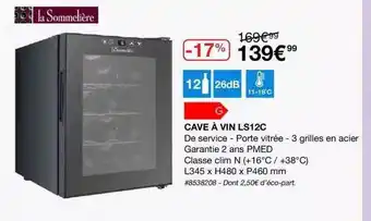 Costco Cave à Vin Ls12c La Sommelière offre