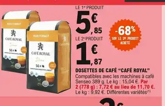 Dosettes de Café Café Royal