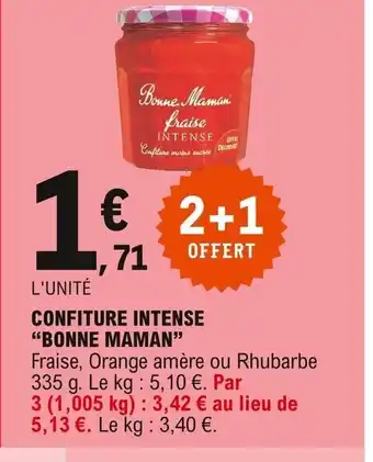 E.Leclerc Bonne Maman Confiture Intense offre