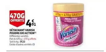 Auchan Détachant Vanish Poudre Oxi Action offre