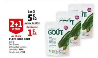 Auchan Plats Good Gout offre