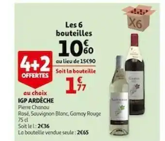 Auchan Igp Ardèche Pierre Chanau offre