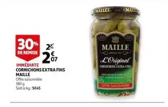 Auchan Cornichons Extra Fins Maille offre