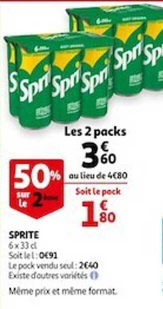 Auchan Sprite offre
