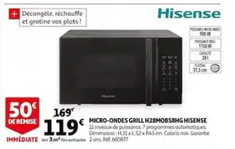 Auchan Micro-ondes Grill Hisense offre