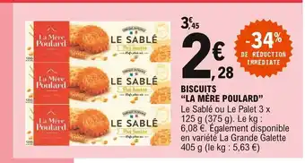 E.Leclerc La Mère Poulard Biscuits offre