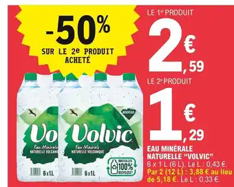 E.Leclerc Volvic Eau Minérale Naturelle offre