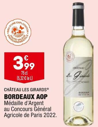 ALDI Château les girards bordeaux aop offre