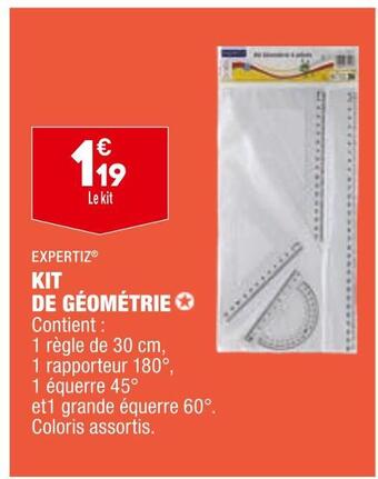 ALDI Expertiz kit de géométrie offre