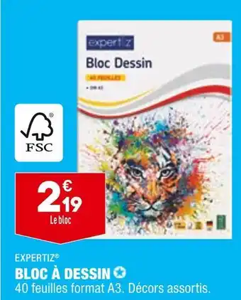 ALDI Expertiz bloc à dessin offre