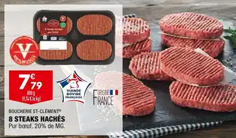 ALDI Boucherie st-clément 8 steaks hachés offre