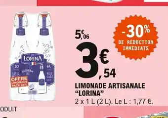 E.Leclerc Lorina Limonade Artisanale offre