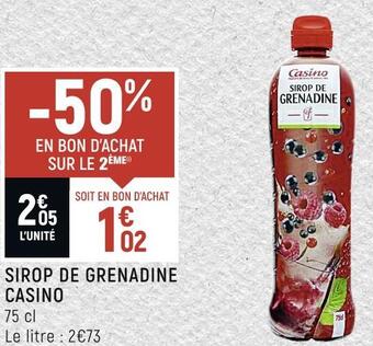 Petit Casino Casino sirop de grenadine offre