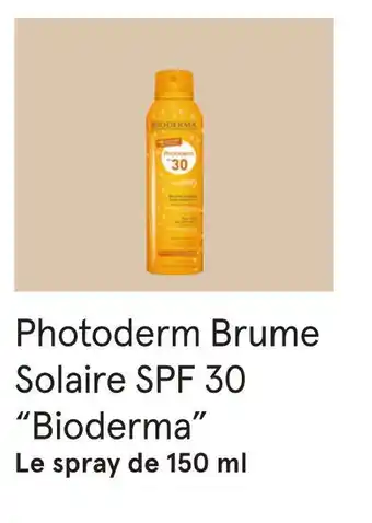 Bioderma bon plan sur le photoderm brume solaire spf 30 de la marque bioderma