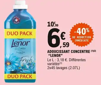 E.Leclerc Lenor Adoucissant Concentre offre