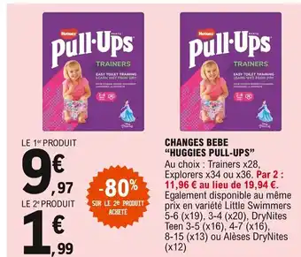 E.Leclerc Huggies Pull-Ups Changes bebe offre