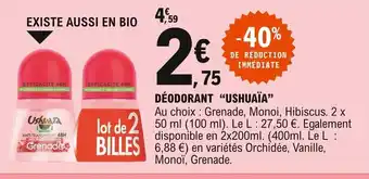 E.Leclerc Ushuaïa Déodorant offre