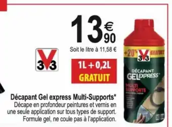 Décapant Gel Express Multi-Supports