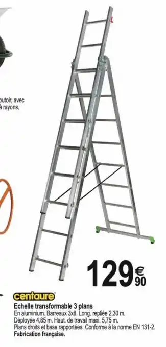 Tridôme Echelle Transformable 3 Plans offre