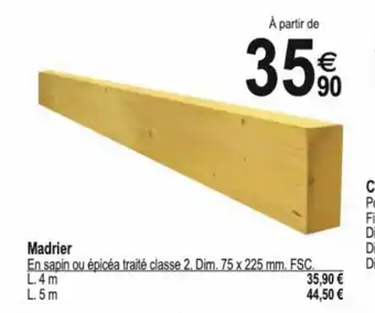 Tridôme Madrier offre