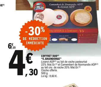 E.Leclerc Coffret Duo E Graindorge offre