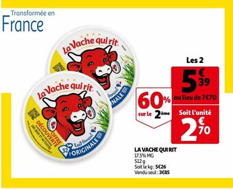 Auchan La vache qui rit offre
