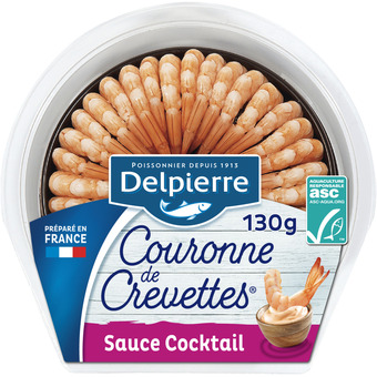 Auchan Couronne de queues de crevettes delpierre offre