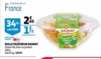 Auchan Bulle fraîcheur daunat offre