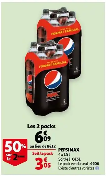 Auchan Pepsi max offre