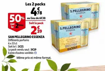 Auchan San pellegrino essenza offre